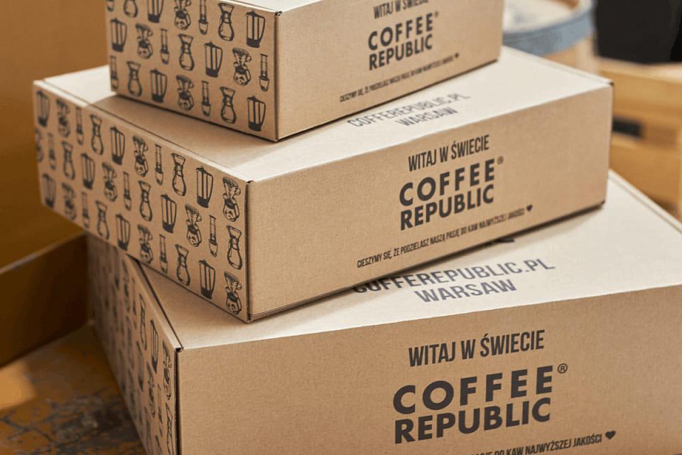 Упаковка для доставки кофейных наборов Coffee Republic