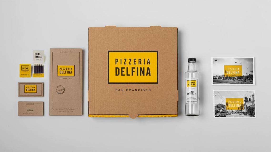 Pizzeria Delfina - коробки из гофрокартона для пиццы