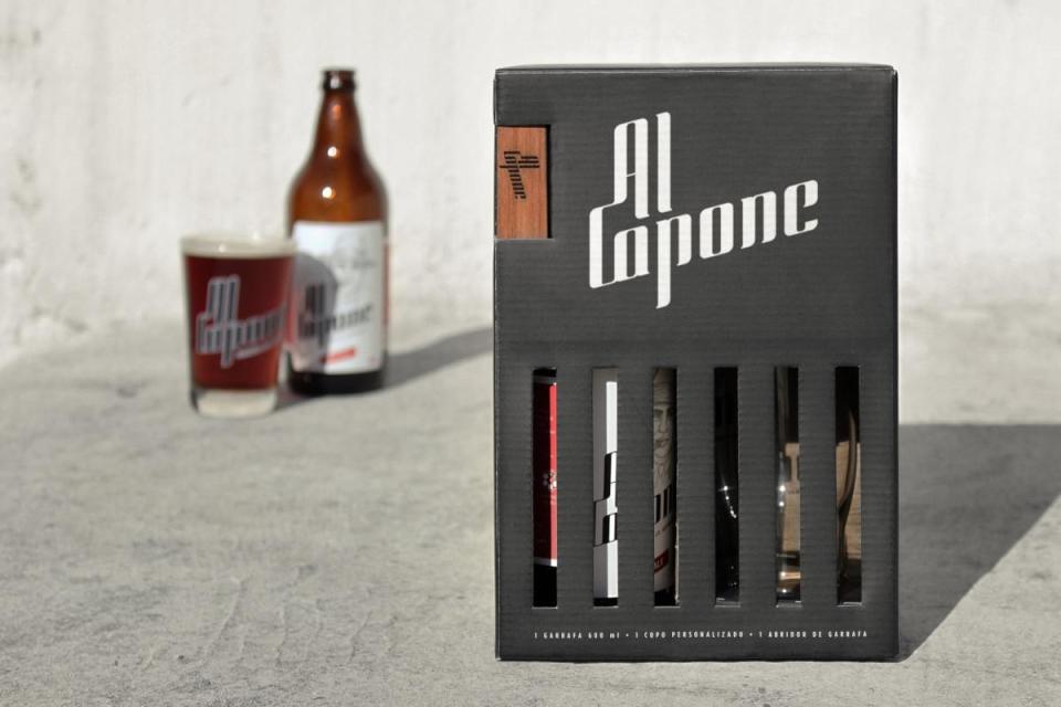 Дизайн упаковки для Al Capone Cerveja Artesanal