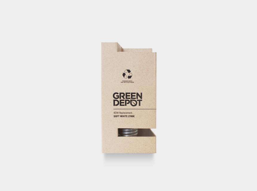 Экологически безопасная упаковка для лампочек Green Depot