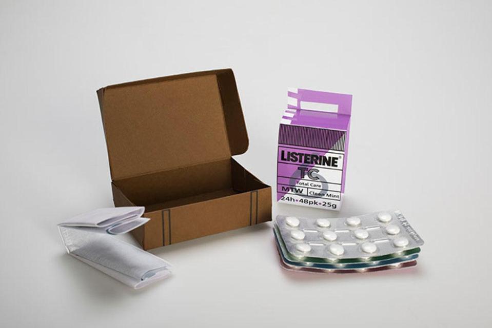 Упаковка для нового ассортимента Listerine Mouthwash