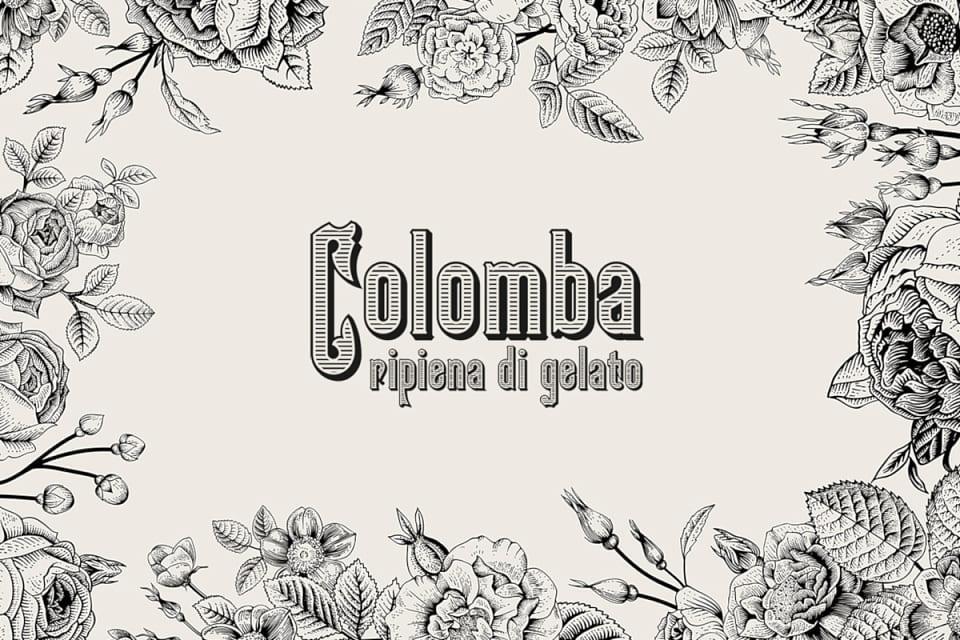 Дизайн упаковки и фирменный стиль для десерта Colomba gelato