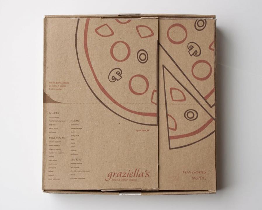 Graziella's Pizza Box - многоцелевая и развлекательная коробка для пиццы