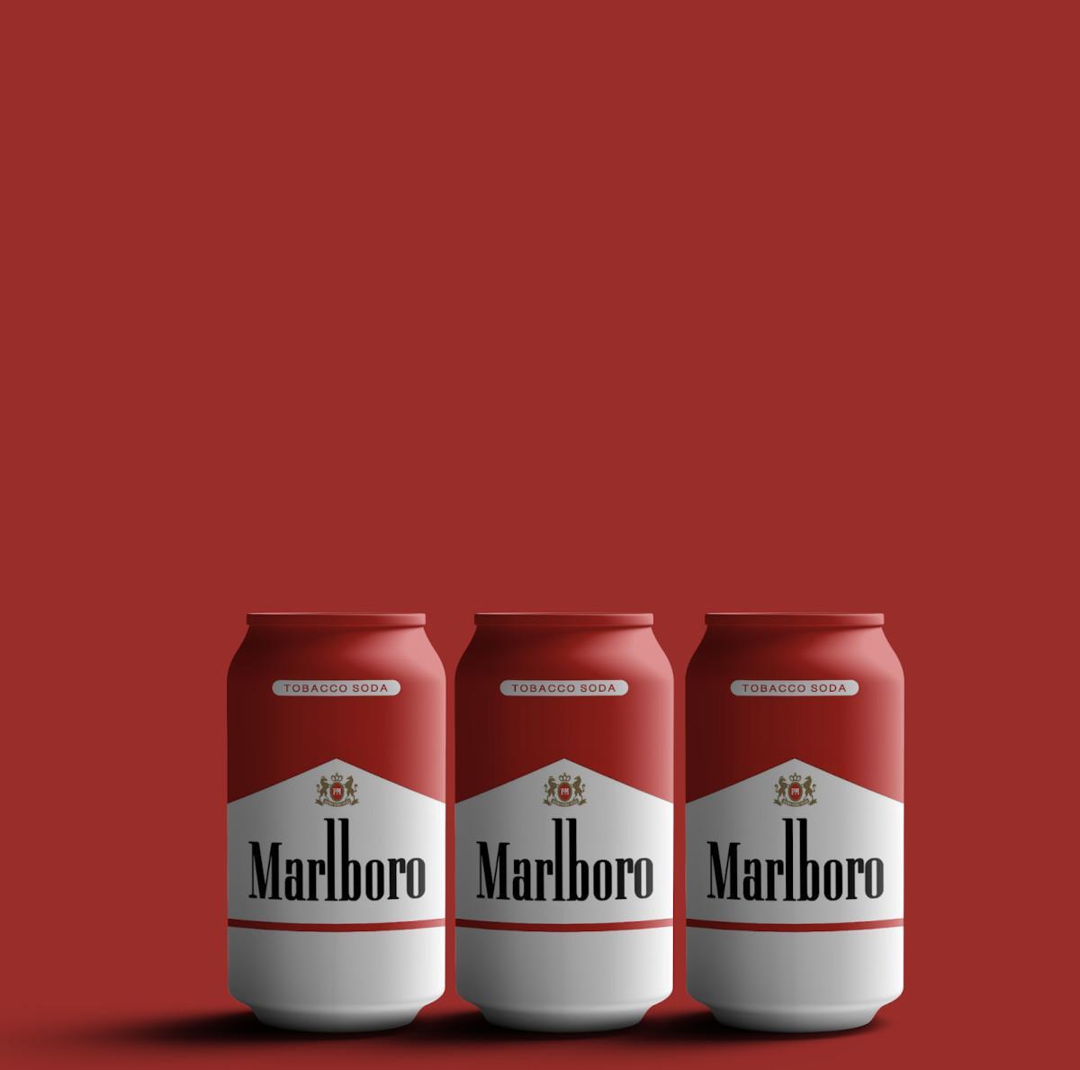 Эксперимент с брендом Marlboro, теперь пицца и содовая