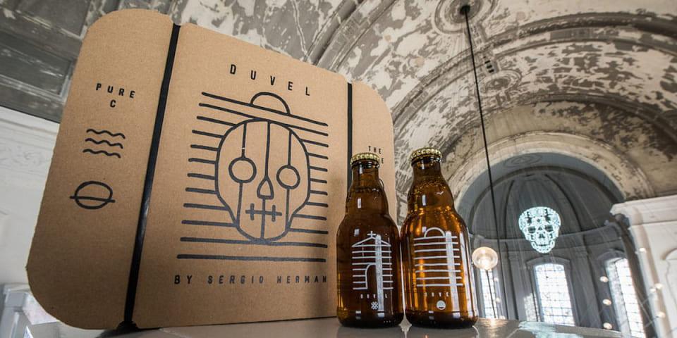 Упаковка для подарочного набора пива Duvel