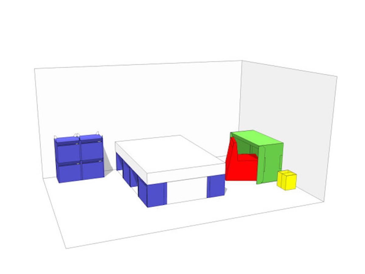 Комплект картонной мебели Room in a Box