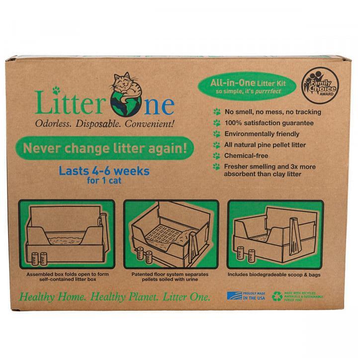 Комплект из гофрокартона Litter One Kit - туалет для кошек