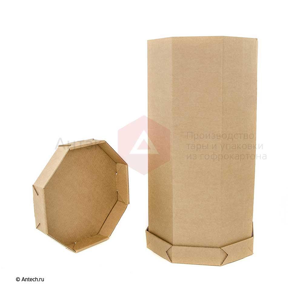 FEFCO 0351 Коробка телескопического типа, восьмигранная, из корпуса с двумя самосборными крышками