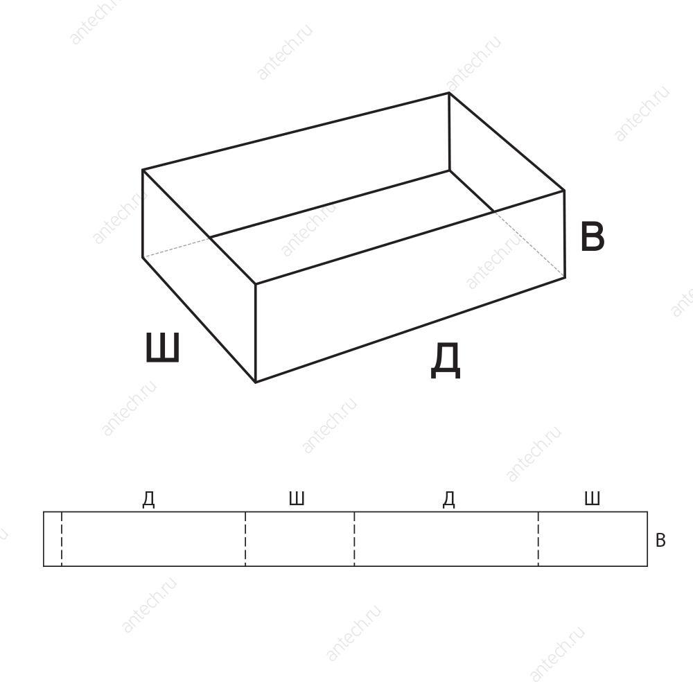 FEFCO 0501 Коробка пенального типа, обечайка
