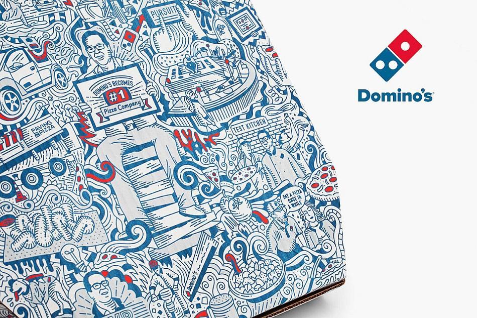 Подарочная коробка для пиццы Domino's