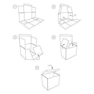 Маленькая коробка 150x100x100 мм Т−24B бурая