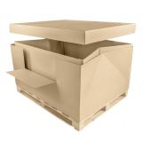 GALIA Pallet box 3G 1450x1140x850 мм П−32BC бурый